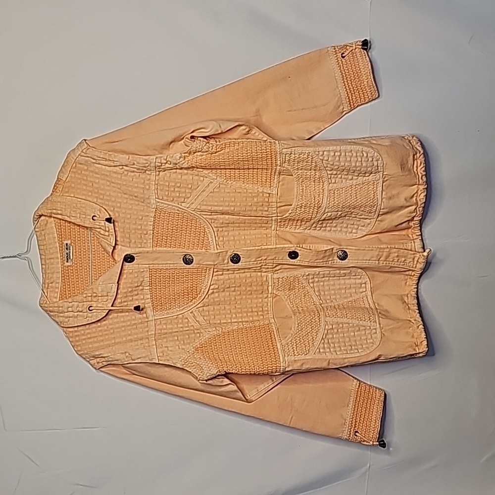 Paolo Jeans designed in Italy button down denim shirt detachable sleeves sz XL - Picture 1 of 9